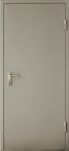 Огнеупорная дверь в квартиру с порошковым напылением серая