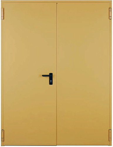 Дверь огнестойкая с уплотнителем от холодного дыма EIS 30 двухстворчатая
