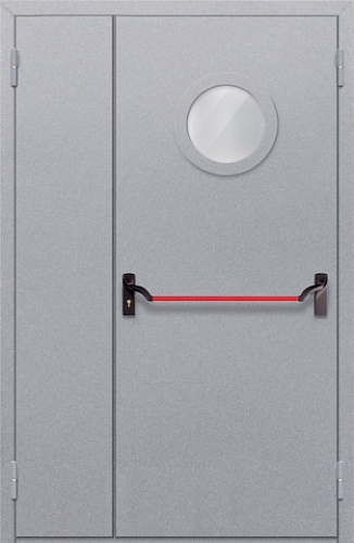 Дверь с выпадающим порогом огнестойкая EI-60 полуторная