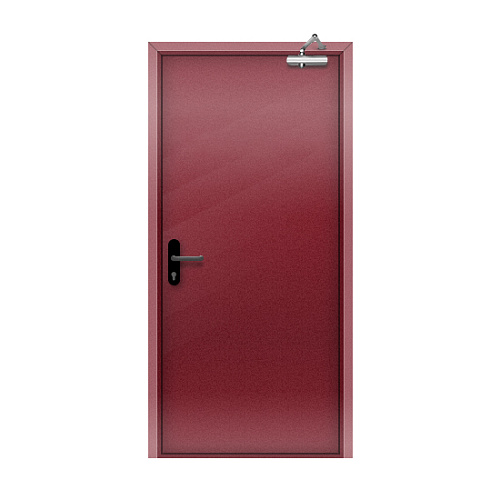 Огнеупорная дверь со скрытыми петлями EI 45 глухая цвет RAL 3032